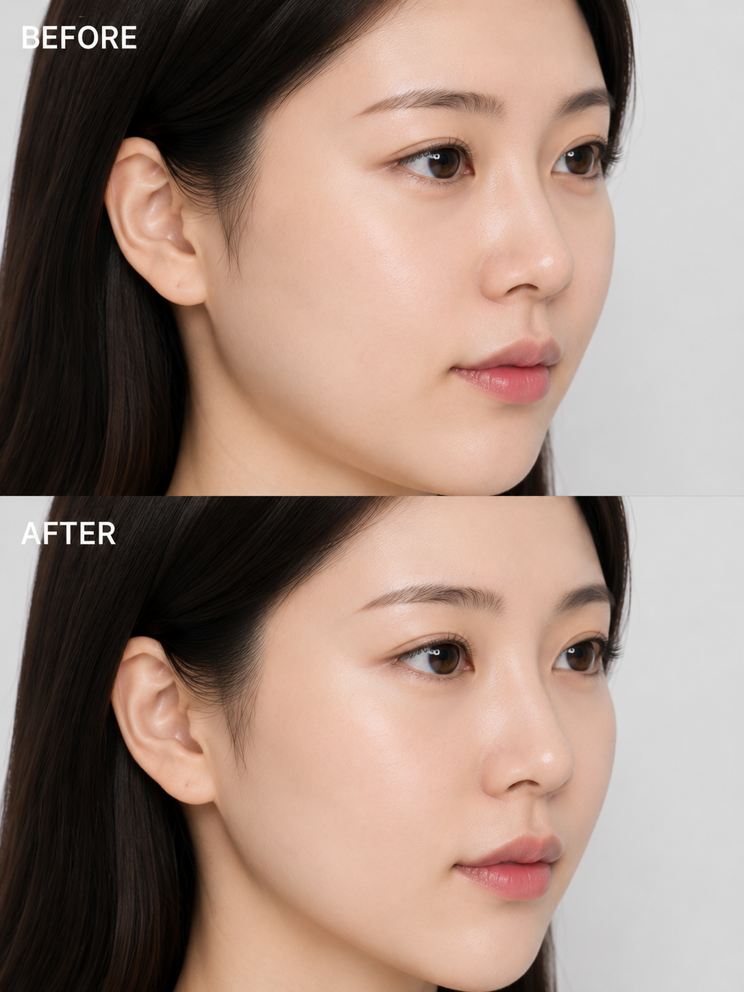 小顔施術 症例写真 Before/After